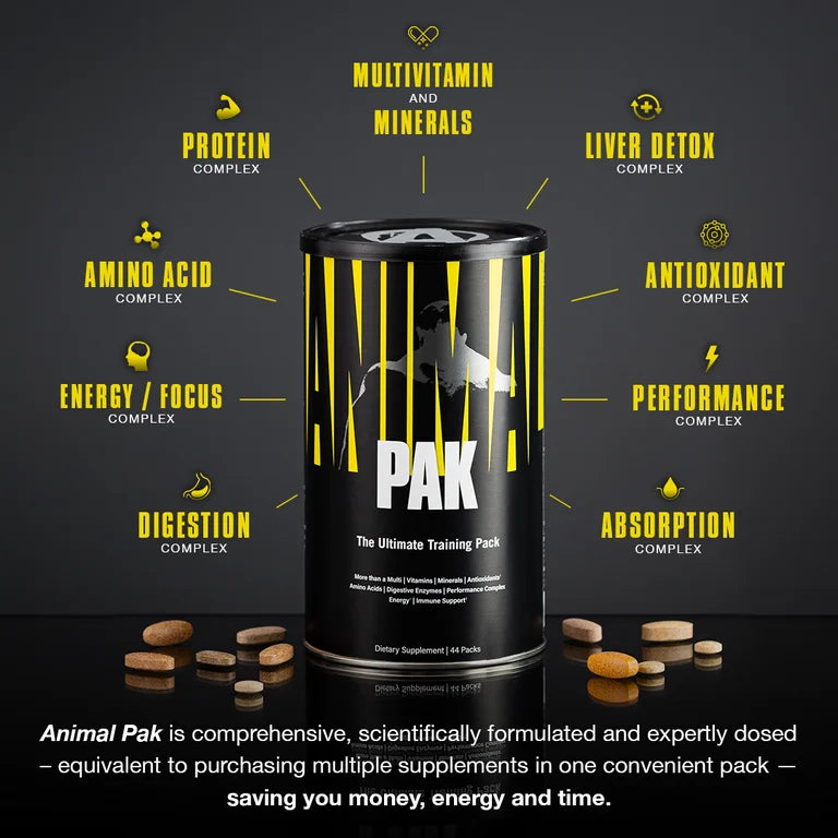 UNIVERSAL ANIMAL PAK 44pks