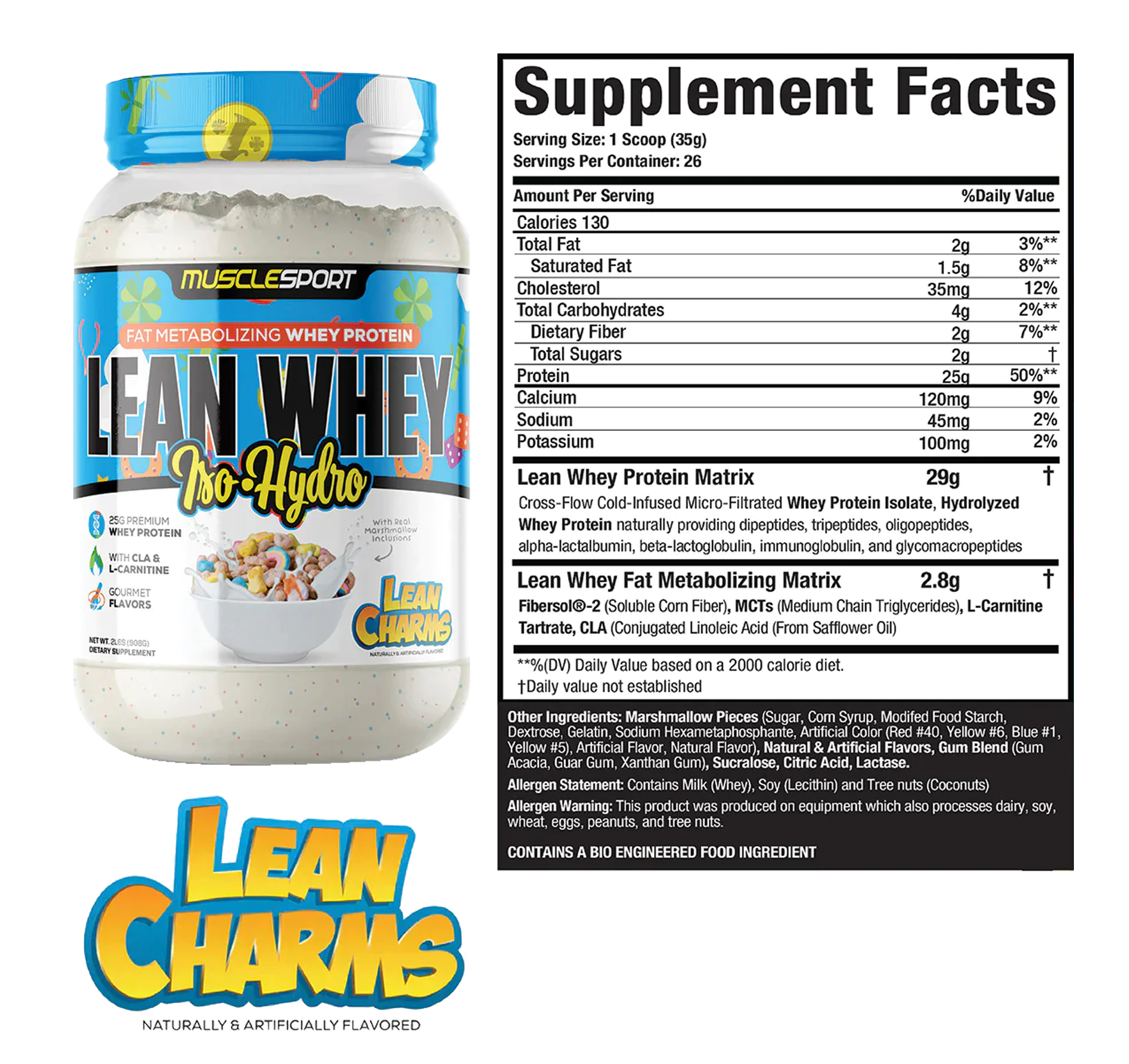 MUSCLESPORT LEAN WHEY 2LBS