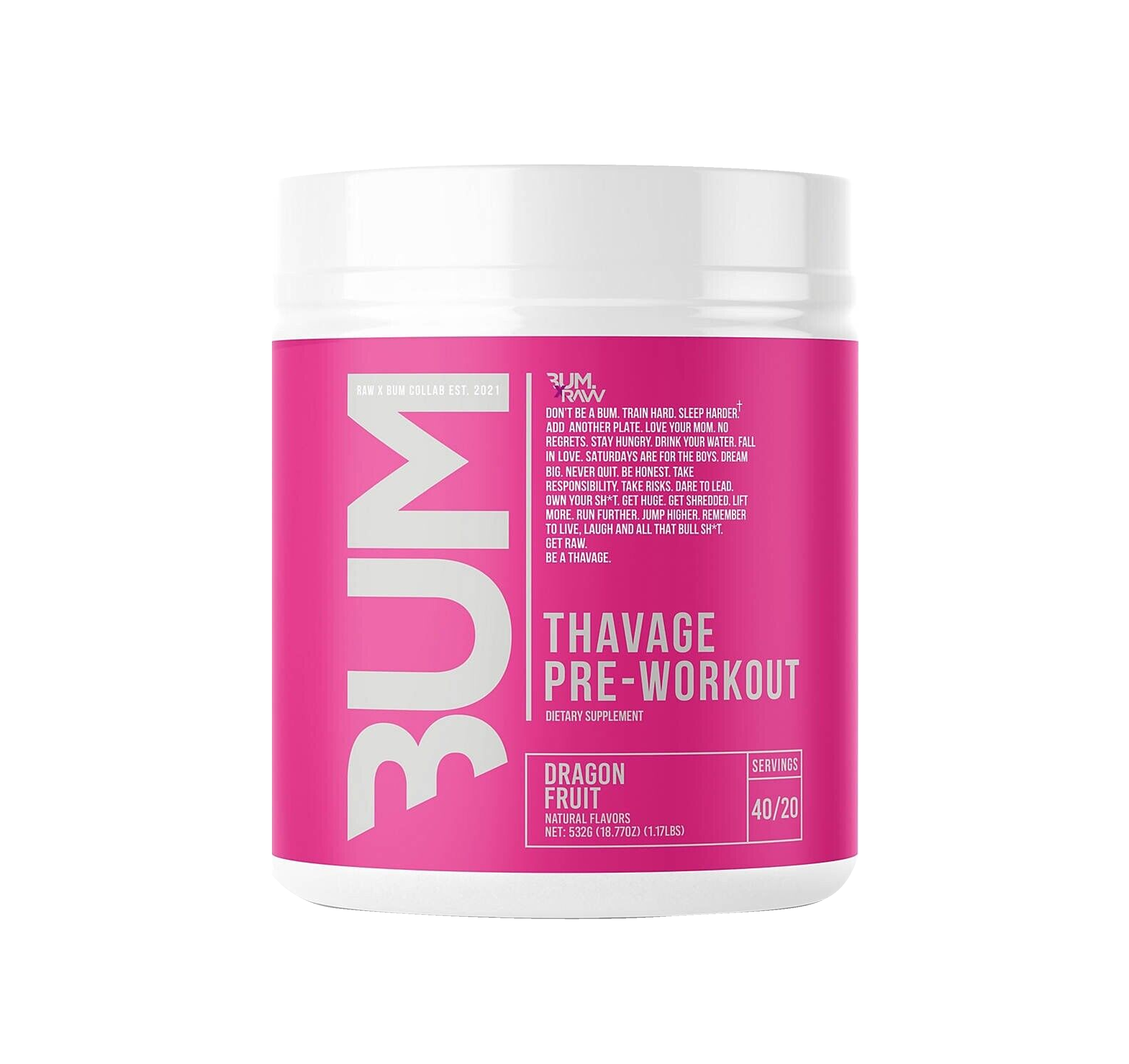 RAW NUTRITION THAVAGE PRE-WORKOUT